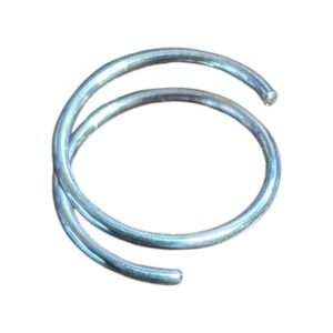 SEALOG 0.64mm Double Twist Silver L-7 mm 1 New Body Jewelry Hoop